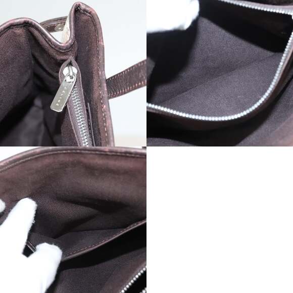 CELINE C Macadam Canvas Hand Bag Beige Gold - Picture 13 of 13